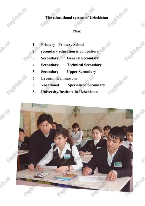 education in uzbekistan — DOCX