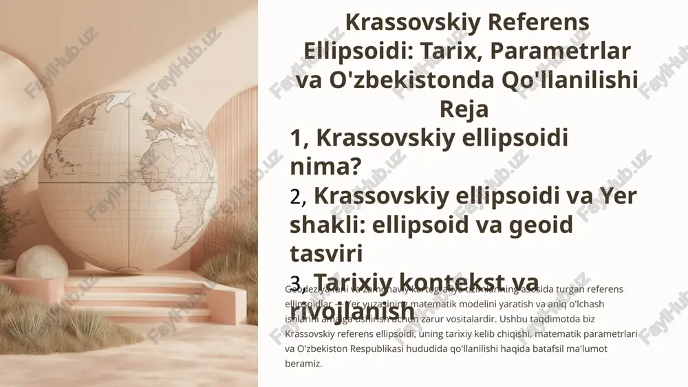 krassovskiy referens ellipsoidi — PPTX