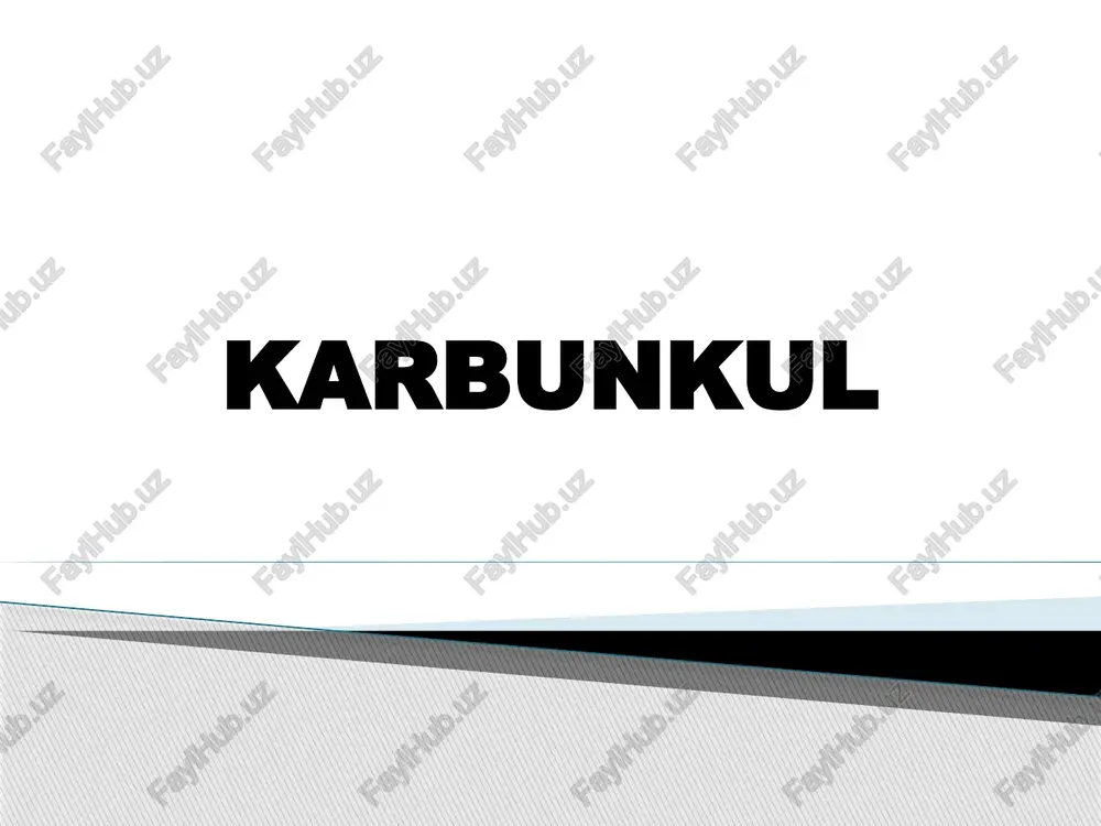 karbunkul — PPTX