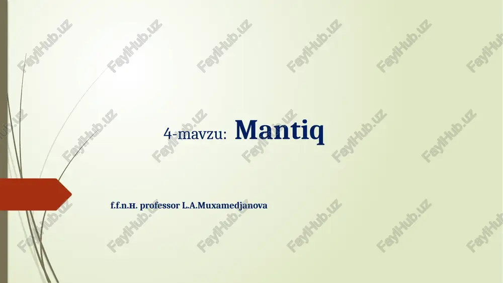 mantiq — PPTX