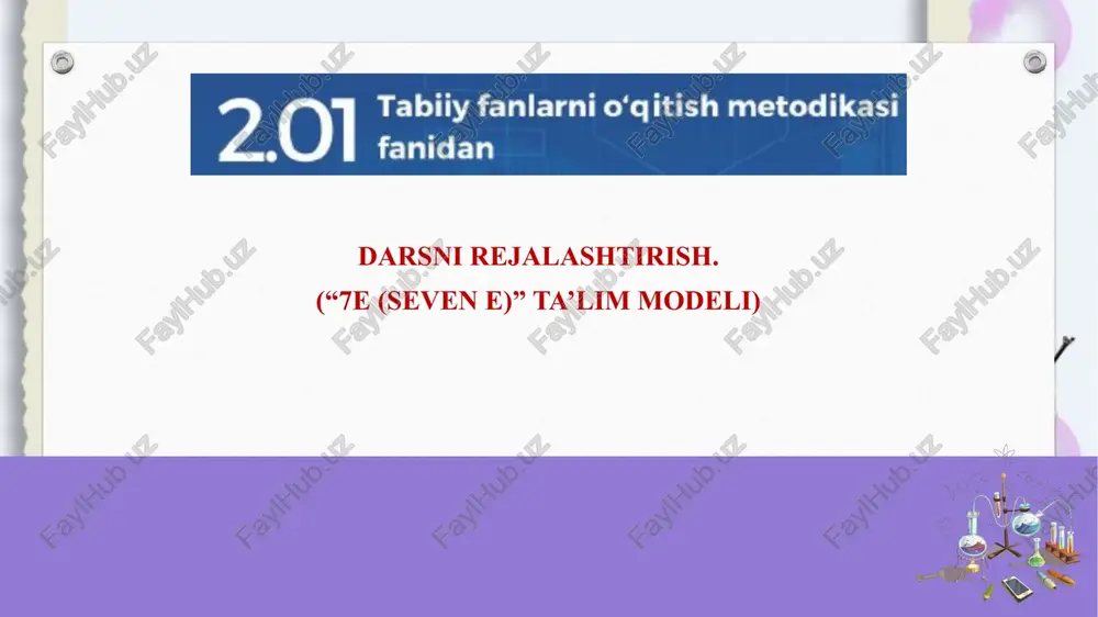 tabiiy fanlarni o‘qitish metodikasi — PPTX