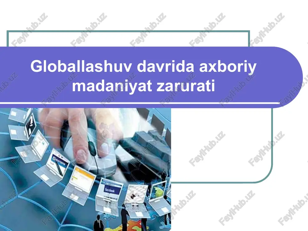 globallashuv va aksilgloballashuv tushunchalari — PPTX