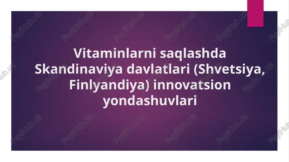 vitaminlar — PPTX