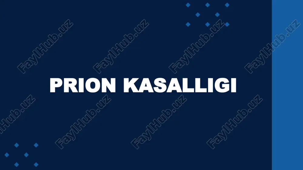 prion kasalligi — PPTX