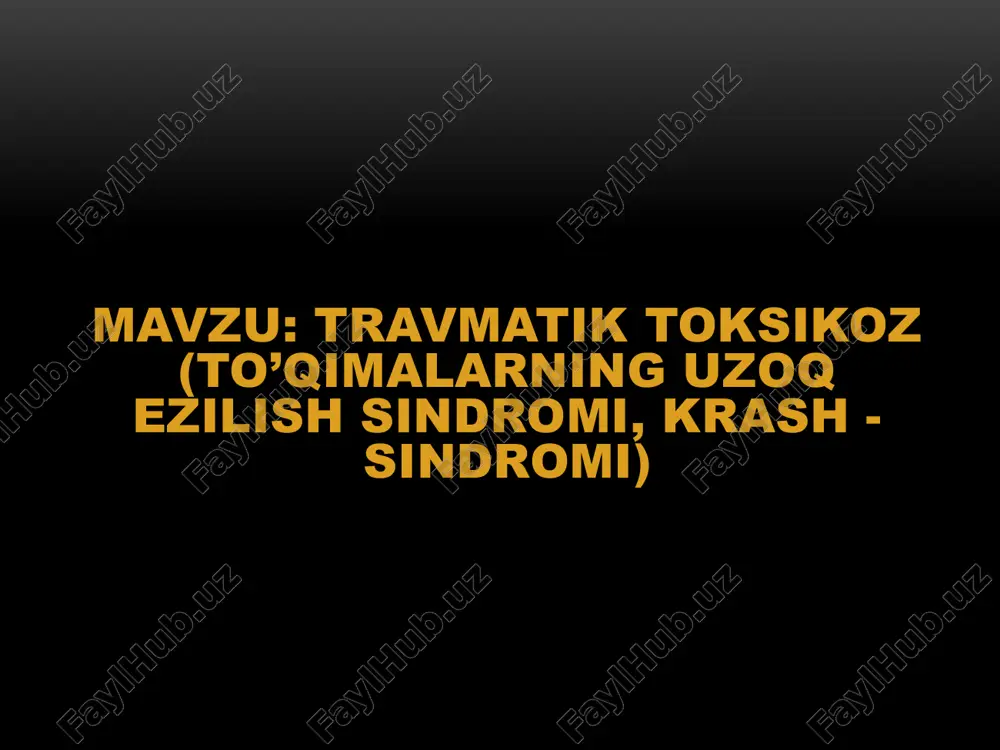krash - sindromi — PPTX
