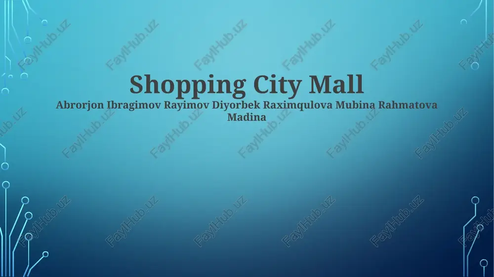 shopping city mall — PPTX