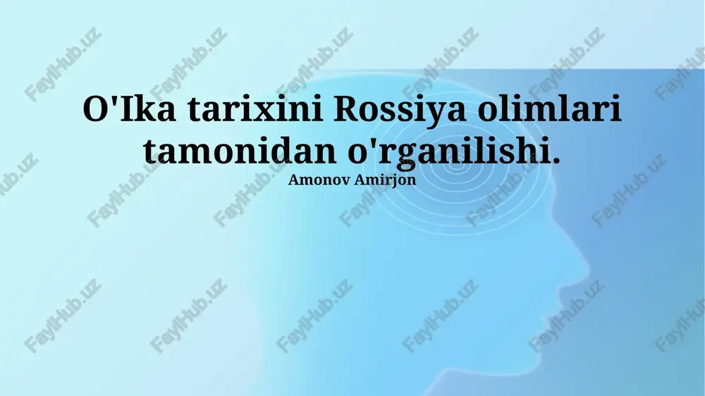 iqtisodiy va siyosiy tarix — PPTX