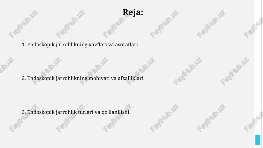 endoskopik jarrohlik — PPTX