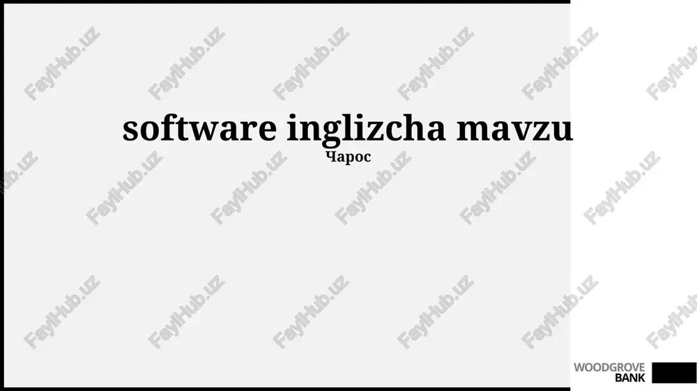 ingliz tili darslarida dasturiy taʼminot — PPTX