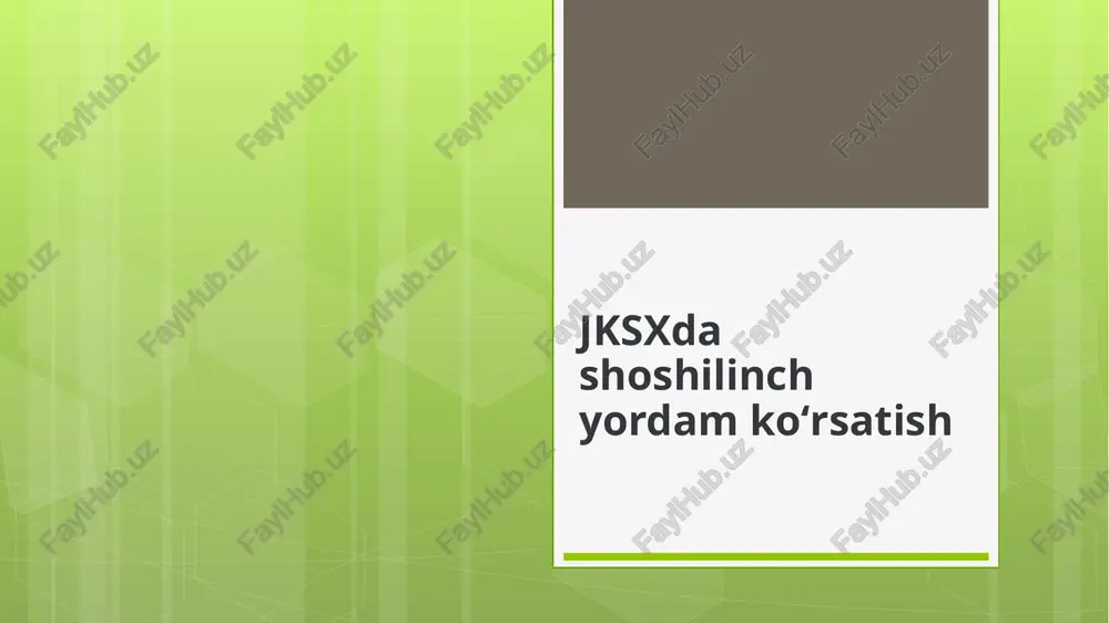 psixologik travma va stress davolash — PPTX
