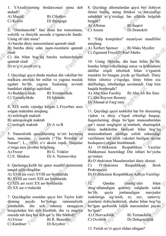 dinshunoslik — DOC