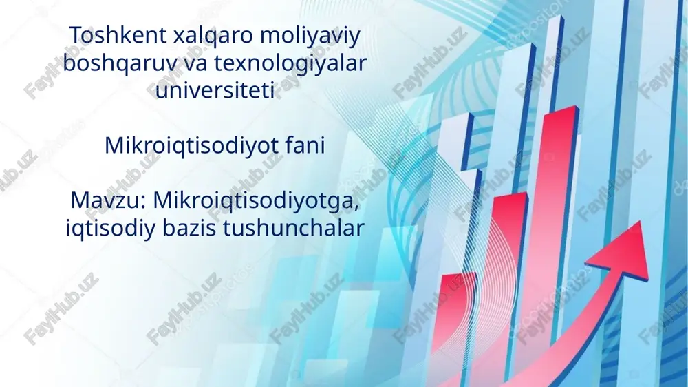mikroiqtisodiyotfani — PPTX