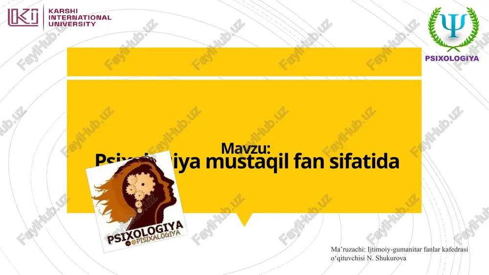 psixologiya — PPTX