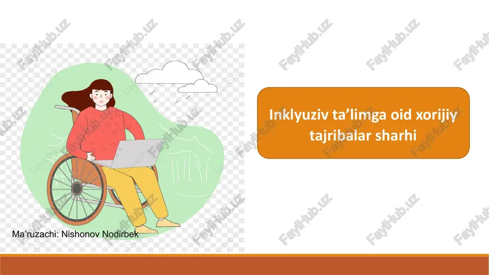 inklyuziv ta’limga oid xorijiy tajribalar sharhi — PPTX