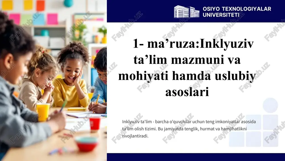 inklyuziv ta'lim — PPTX