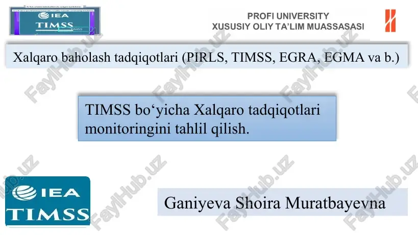 timss — PPTX