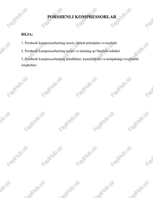 porshenli kompressorlar — DOCX