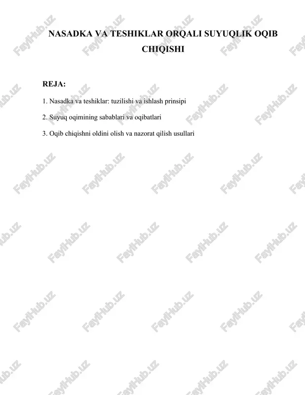 nasadka va teshiklar — DOCX