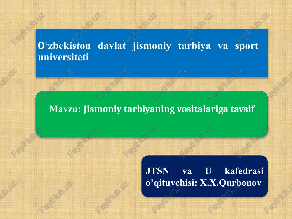 jismoniy tarbiya vositalari — PPTX
