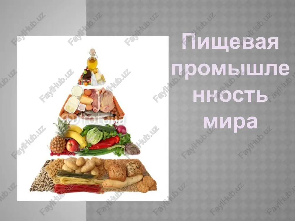 pishevaya promishlennost — PPTX