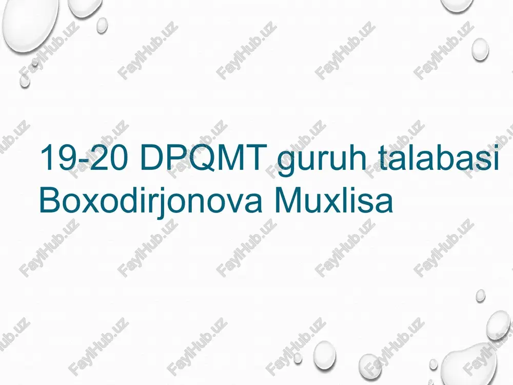 lak – bo'yoq materiallar — PPTX
