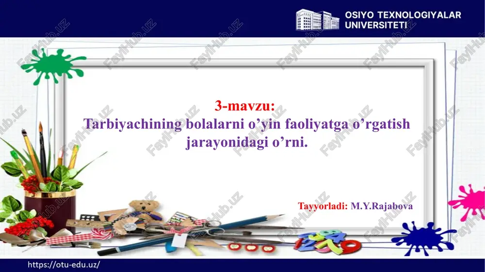 zamonaviy pedogogning imidji — PPTX
