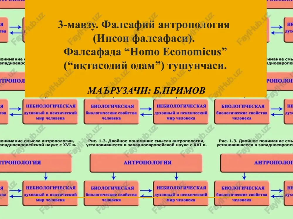 falsafiy antropologiya(inson falsafasi) — PPT
