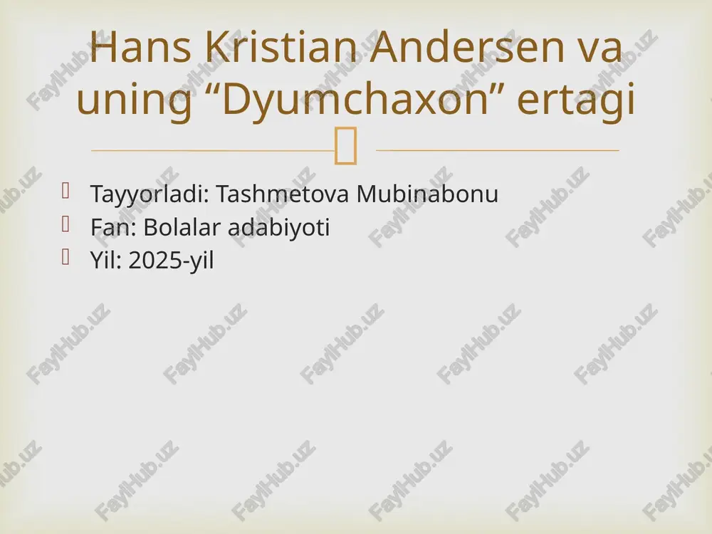 hans kristian andersen — PPTX
