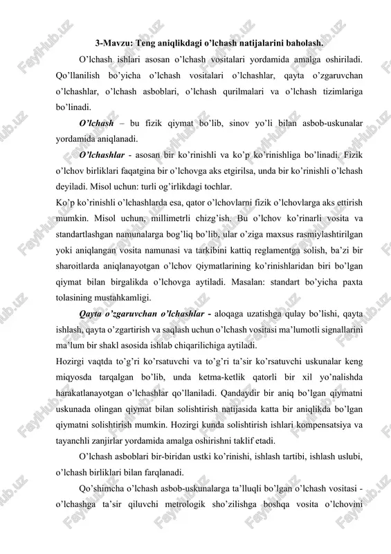 o'lchash vositalari — DOCX