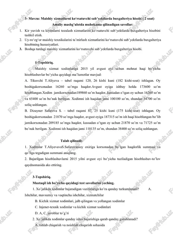 buxgalteriya hisobi mavzusi — DOCX