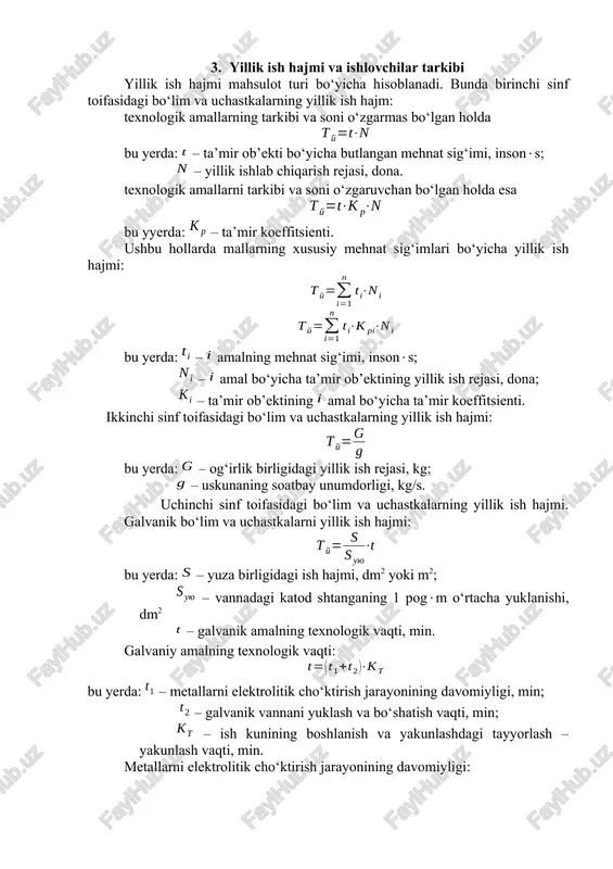 yillik ish hajmi va ishlovchilar tarkibi — DOCX