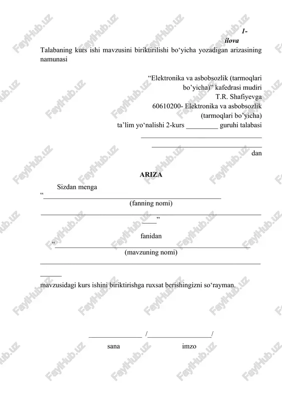 taqriz va ariza — DOCX