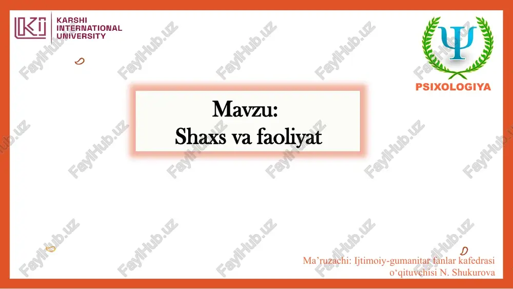 biologik psixik — PPTX