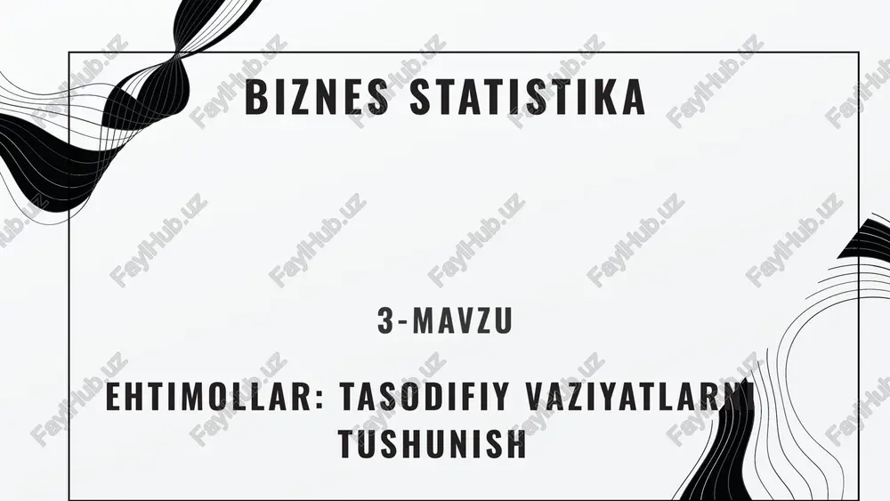 biznes statistika — PPTX
