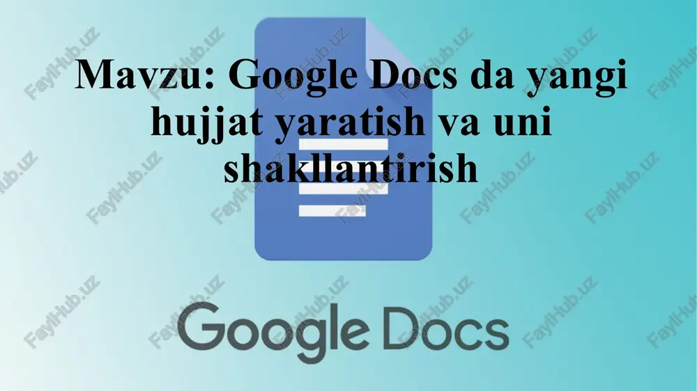 google docs — PPTX