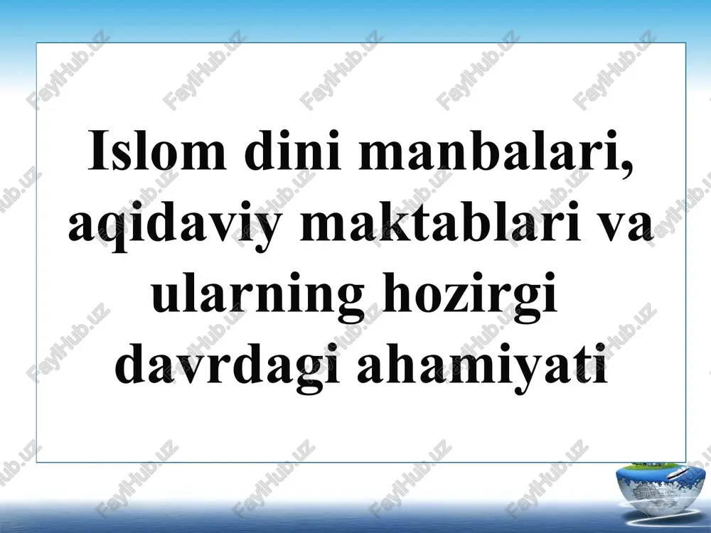 qur'oni karim — PPTX