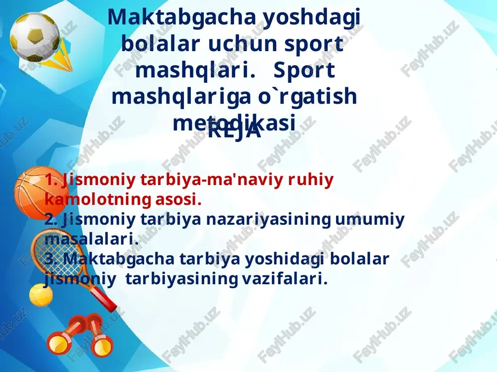 sport mashqlari — PPTX