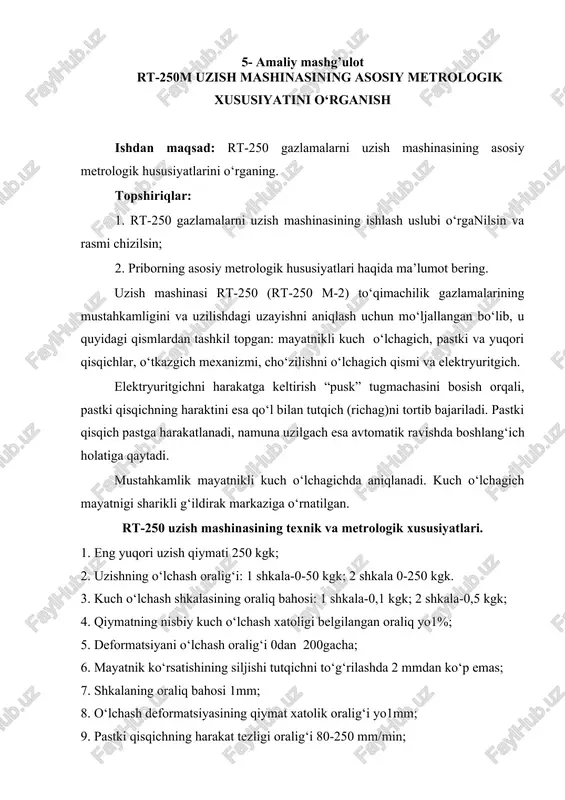 rt-250m uzish mashinasi — DOCX