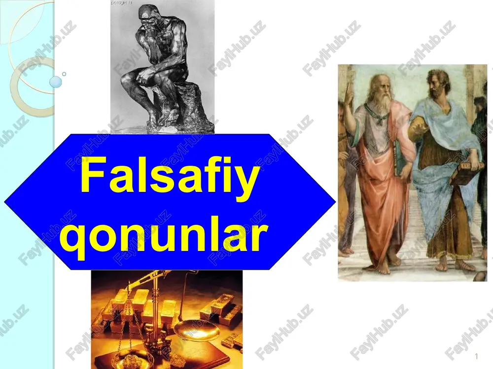 falsafiy qonunlar — PPT