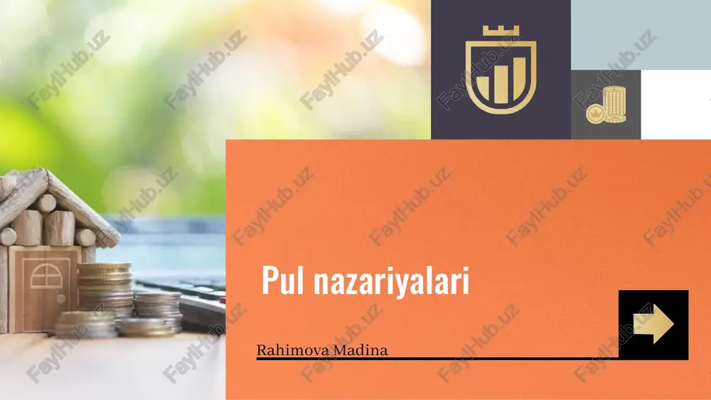 pul nazariyalari — PPTX