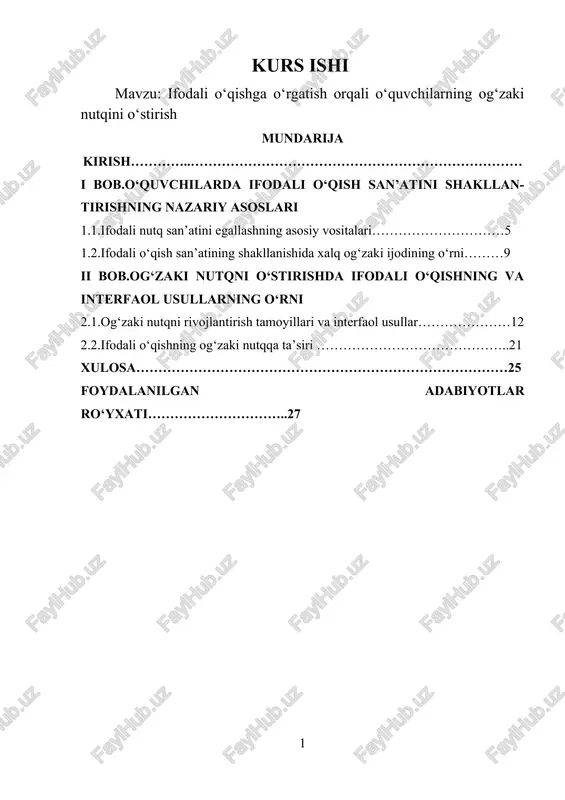 ifodali o‘qishga o‘rgatish — DOCX