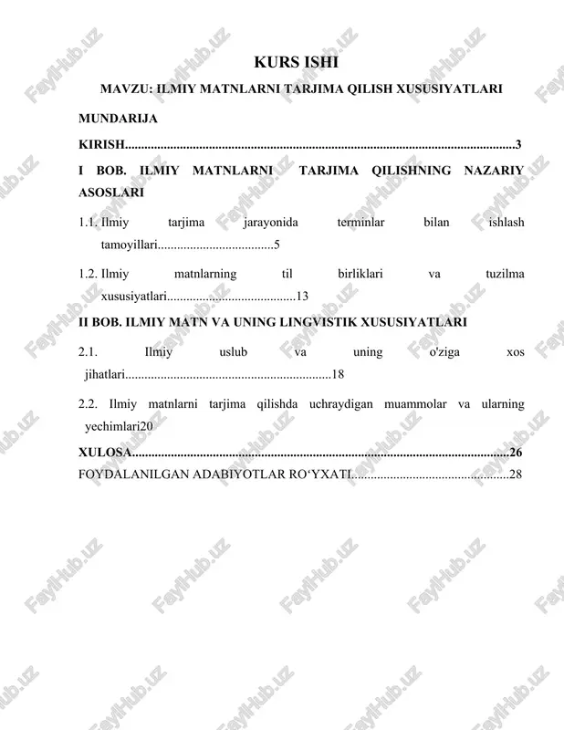 ilmiy matnlarni tarjima qilish xususiyatlari — DOCX