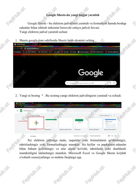 yangi hujjat yaratish — DOCX