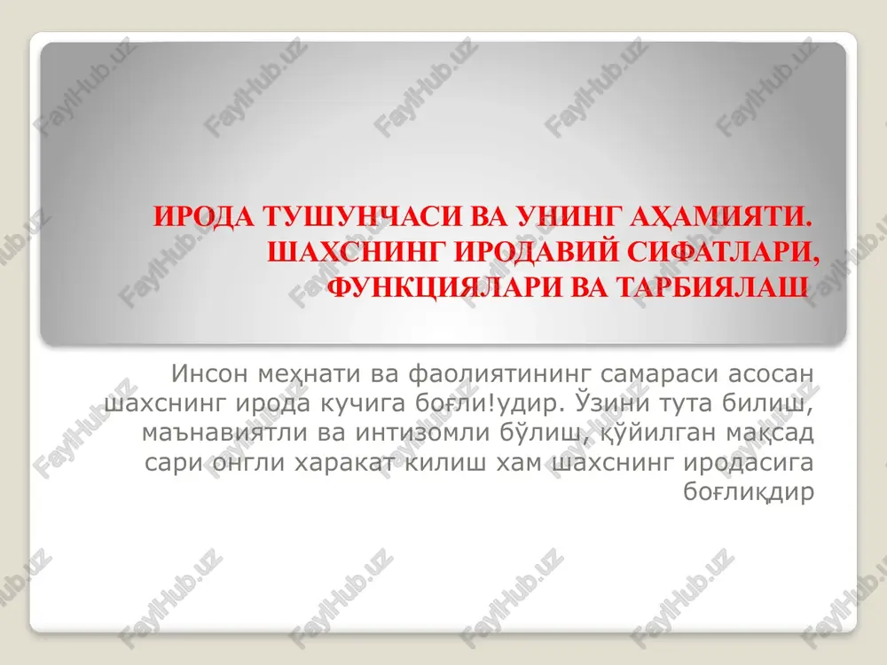 iroda — PPTX