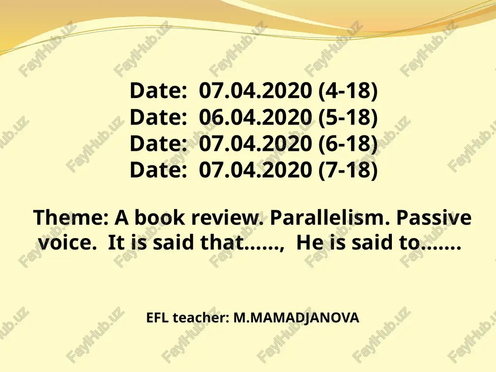 the active and passive voice — PPT