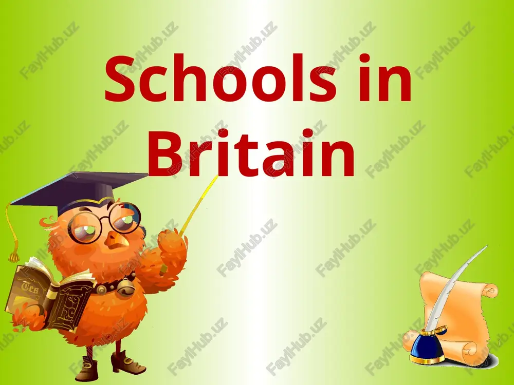schools in britain — PPT