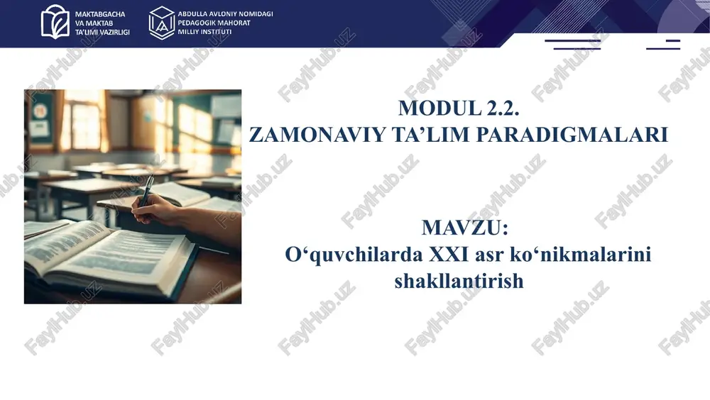 modul2.2.zamonaviy ta’lim paradigmalari — PPTX