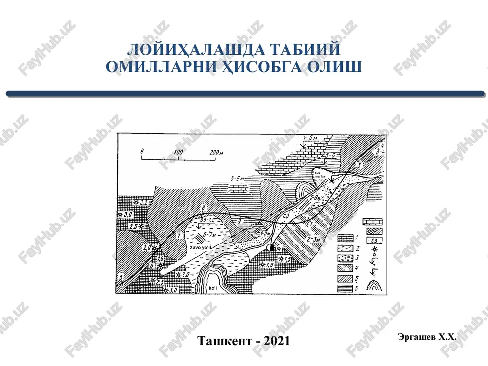 avtomobil yo'llarini qidiruv va loyihalash — PPT