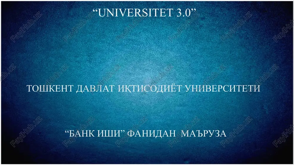 tijorat banklari — PPT