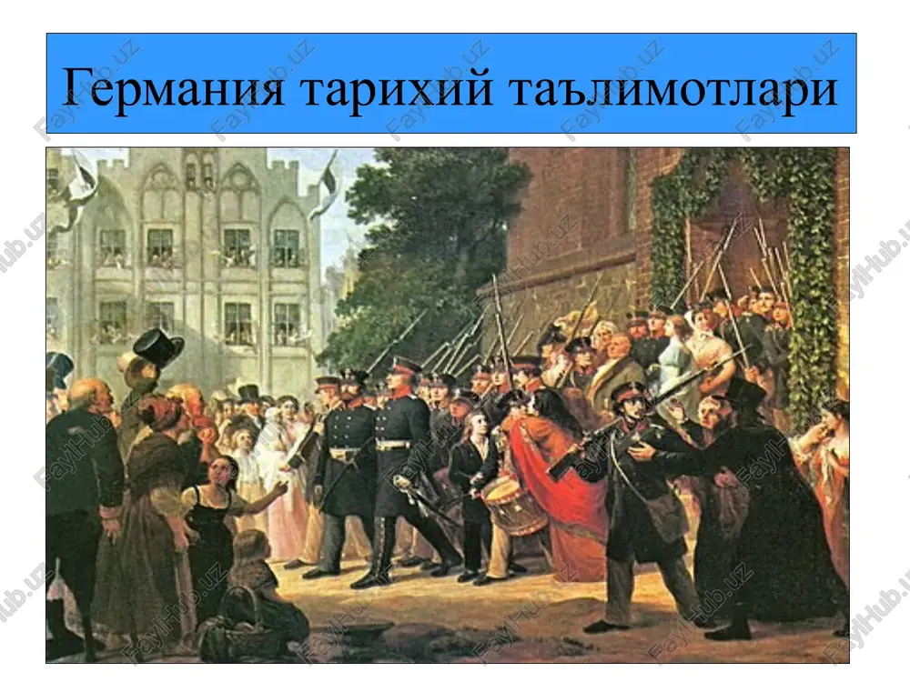germaniya tarixiy ta'limotlari — PPTX